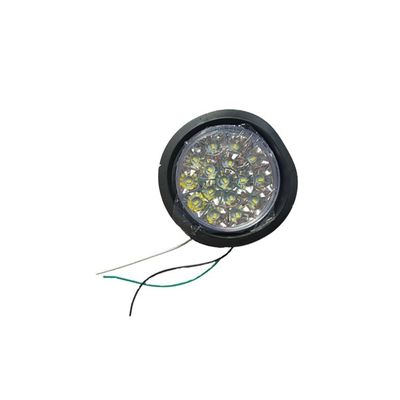 Lâmpada traseira de caminhão de semi-reboque de 24 v Lâmpada de taça de couro médio com luz de travão redonda
