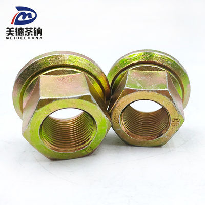 Rodas traseiras de aço, flange hexagonal, soldadura, porca auto-bloqueante, revestimento galvanizado