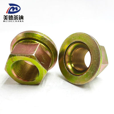 Rodas traseiras de aço, flange hexagonal, soldadura, porca auto-bloqueante, revestimento galvanizado