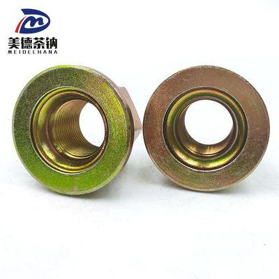 Rodas traseiras de aço, flange hexagonal, soldadura, porca auto-bloqueante, revestimento galvanizado