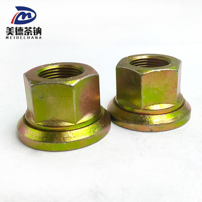 Rodas traseiras de aço, flange hexagonal, soldadura, porca auto-bloqueante, revestimento galvanizado