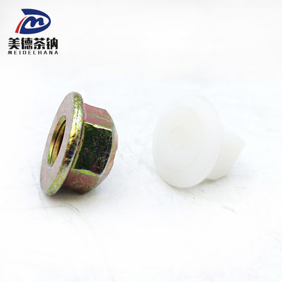 Nozes de bloqueio de flange hexagonal de aço inoxidável padrão para fixação precisa