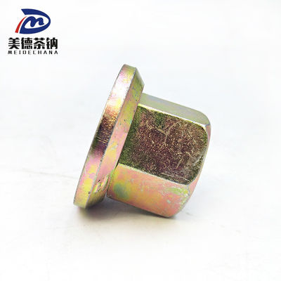 Modelo de autocarro de aço inoxidável Hexagon Nut com flange e cor Galvanized Wheel Nut