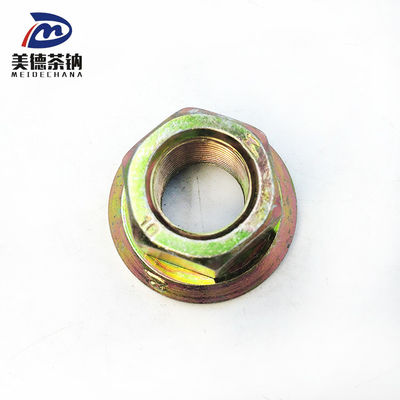 Modelo de autocarro de aço inoxidável Hexagon Nut com flange e cor Galvanized Wheel Nut