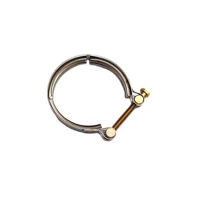 Aplicação de uma pinça de banda V padrão para o conector de tubos do sistema de escape de aço inoxidável 1201-11178