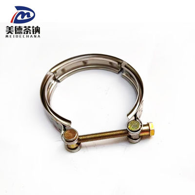 Aplicação de uma pinça de banda V padrão para o conector de tubos do sistema de escape de aço inoxidável 1201-11178
