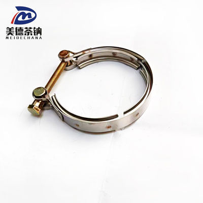 Aplicação de uma pinça de banda V padrão para o conector de tubos do sistema de escape de aço inoxidável 1201-11178