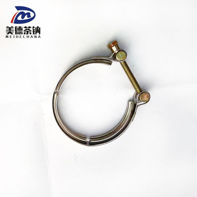 Aplicação de uma pinça de banda V padrão para o conector de tubos do sistema de escape de aço inoxidável 1201-11178