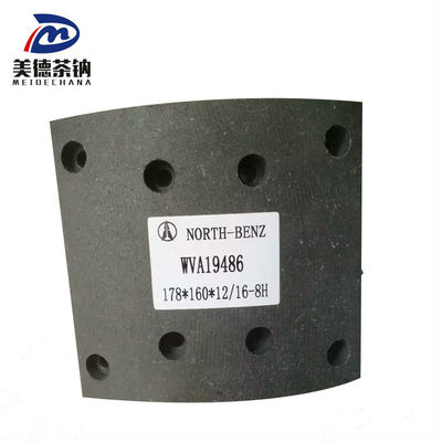 MP/31/1 Revestimentos de travagem em cerâmica cinza para sistemas de travagem de camiões pesados OEM 19486 19487