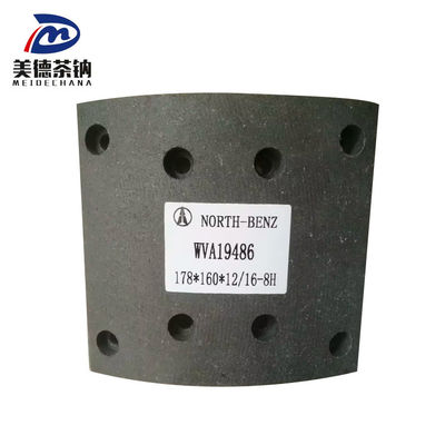 MP/31/1 Revestimentos de travagem em cerâmica cinza para sistemas de travagem de camiões pesados OEM 19486 19487