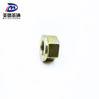 Noz de bloqueio de flange hexagonal para camião FAW Amarelo de carbono de aço galvanizado Padrão T32716T