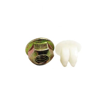 Ferramentas de fixação de porcas dentadas hexadecimais revestidas com zinco CQ32606 Opções de comprimento padrão e personalizadas