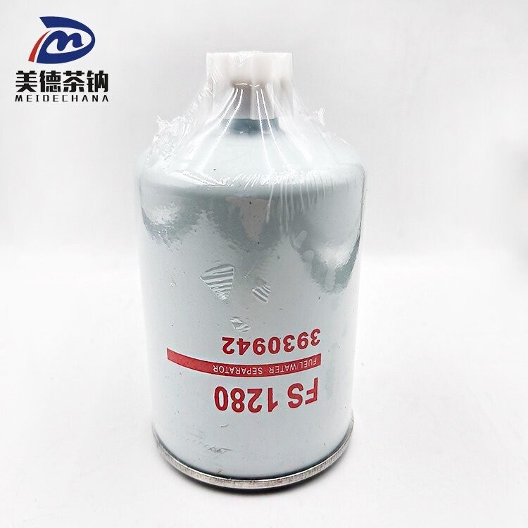 Elemento de filtro de combustível metálico FS1280 para máquinas de construção Cumminss Dongfeng Vo-lvo