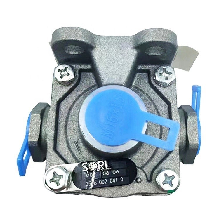 Sistema de travagem de camião padrão válvula de ar de liberação rápida 3516-10-00007 no meio