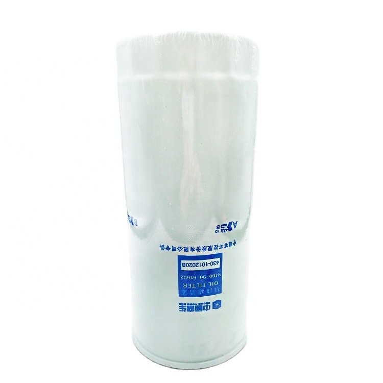 Filtro de óleo de peças de automóveis chinesas com tamanho padrão e OE NO 9100-90-61602430-1012020B