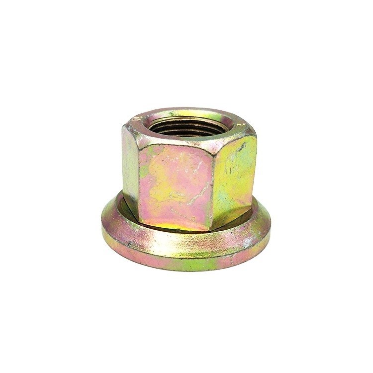 Modelo de autocarro de aço inoxidável Hexagon Nut com flange e cor Galvanized Wheel Nut